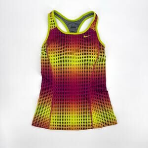 3/$25 ⭐️ Nike Dri-Fit Racer Back Tank Top Built In Sports Bra, Polka Dot Workout